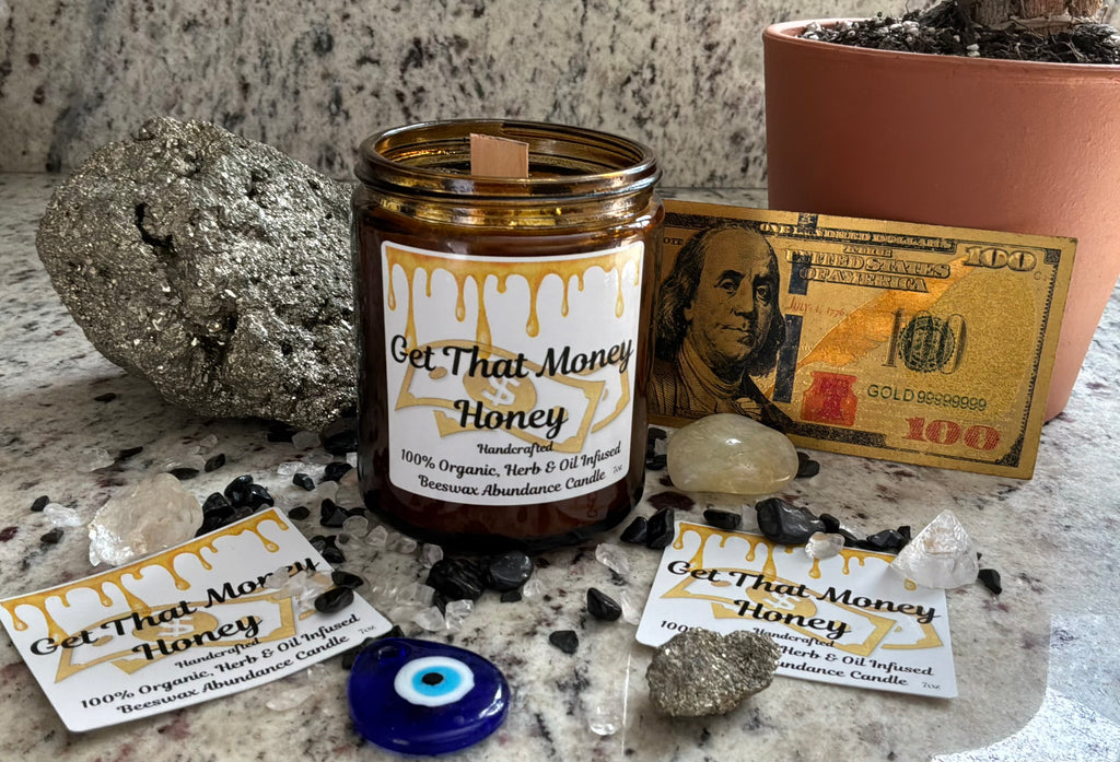 Get That Money Honey — Handcrafted Beeswax Abundance Candle