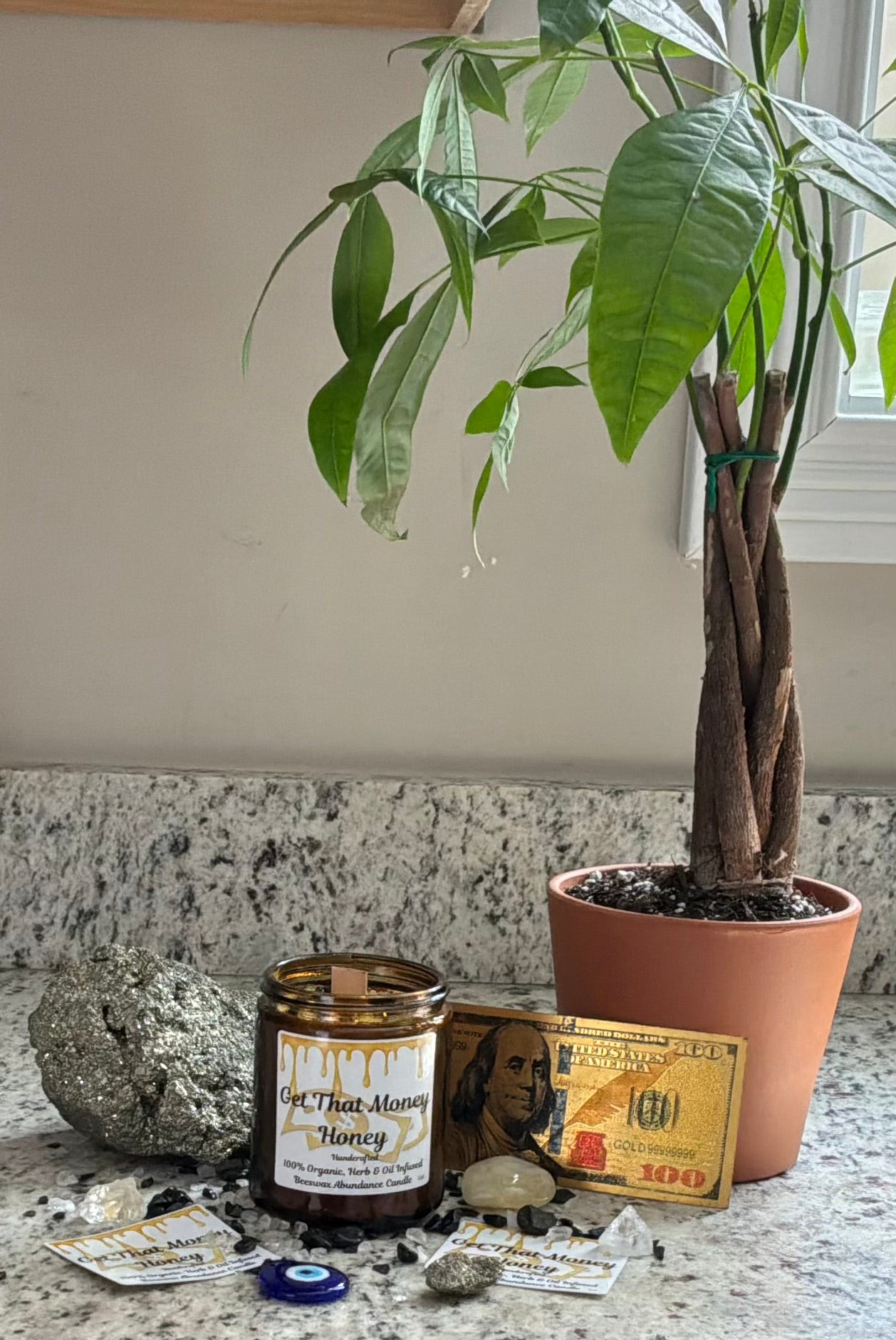 Get That Money Honey — Handcrafted Beeswax Abundance Candle